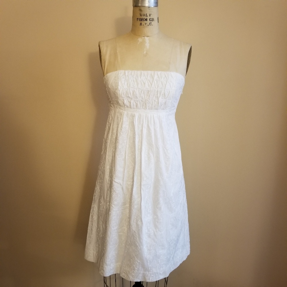 Lilly Pulitzer White Strapless Dress
